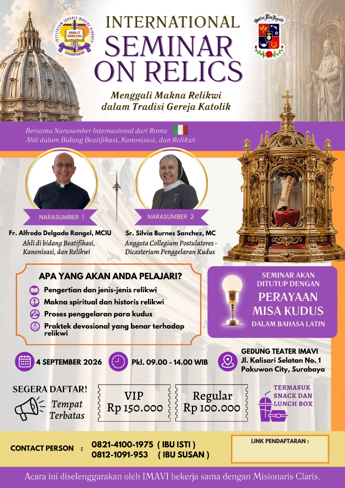 International Seminar On Relics — poster kegiatan